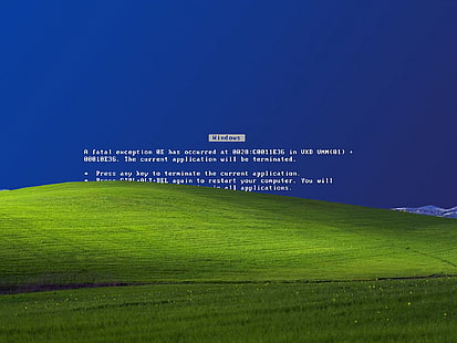 Windows XP-fel Microsoft Windows Blue Screen of Death Technology Windows HD Art, fel, Windows XP, HD tapet HD wallpaper