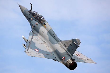 небо, истребитель, многоцелевой, Dassault, Mirage 2000, HD обои HD wallpaper