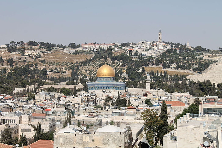 kubah, israel, jerusalem, rock, Wallpaper HD