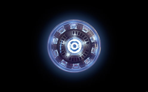 Arc reactor - Iron Man, round multicolored logo illustration, Movies, Iron Man, Arc Reactor, HD wallpaper HD wallpaper