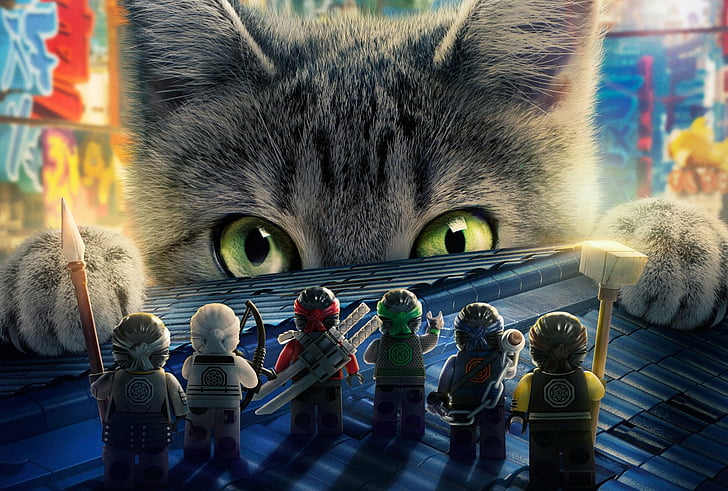 Película, The Lego Ninjago Movie, Cat, Lego, Fondo de pantalla HD