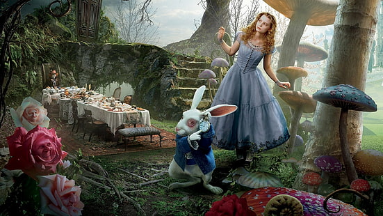 Фильм «Алиса в стране чудес» (2010), HD обои HD wallpaper