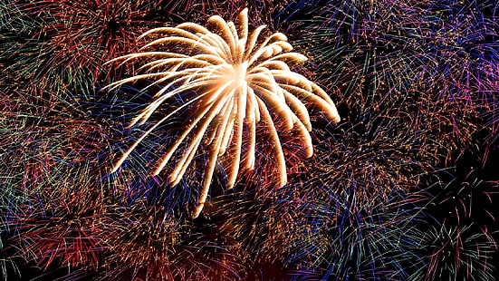 finale, fireworks, night lights, night sky, celebration, event, sky, public event, new year, HD wallpaper HD wallpaper