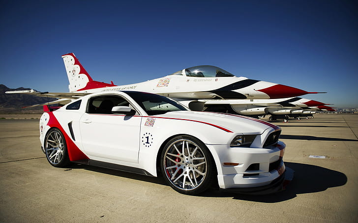 samochód, Ford, Ford Mustang, Ford Mustang GT, Ford Mustang GT US AirForce Edition, Tapety HD