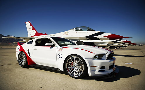 bil, Ford, Ford Mustang, Ford Mustang GT, Ford Mustang GT US AirForce Edition, HD tapet HD wallpaper