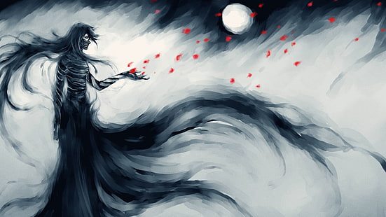czarnowłosa ilustracja postaci z anime, anime, Bleach, Kurosaki Ichigo, NanFe, Mugetsu, Tapety HD HD wallpaper