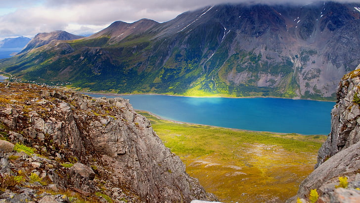 ภาพทิวทัศน์ของภูเขาและแหล่งน้ำทิวทัศน์ธรรมชาติภูเขา, วอลล์เปเปอร์ HD
