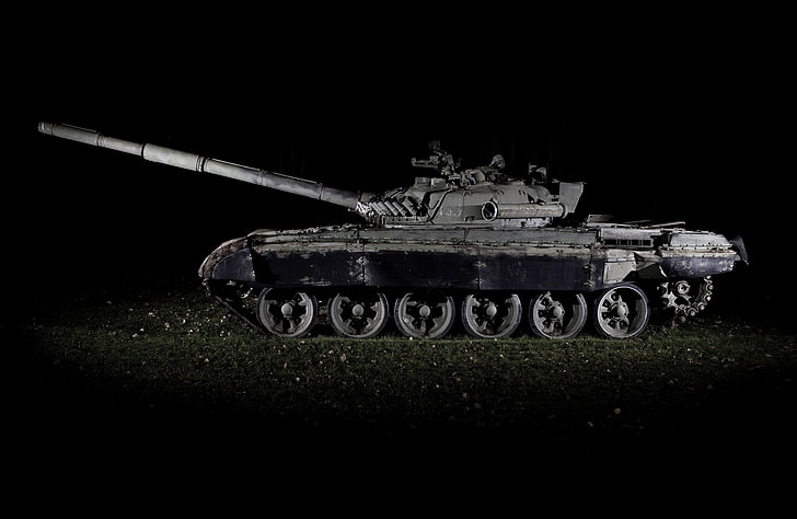 dunkel, fahrzeug, militär, tank, t-72, HD-Hintergrundbild