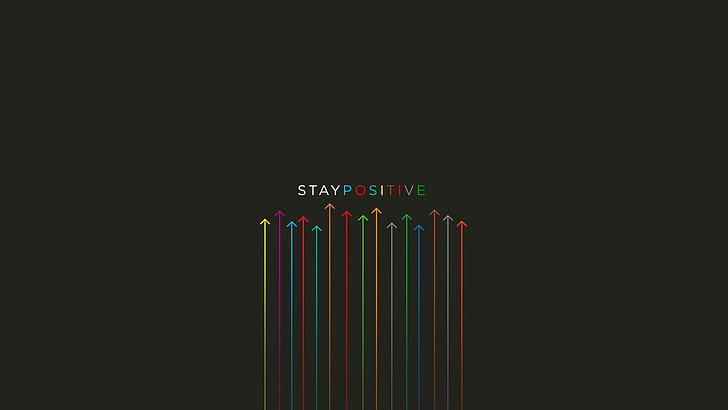 stay positive background, HD wallpaper