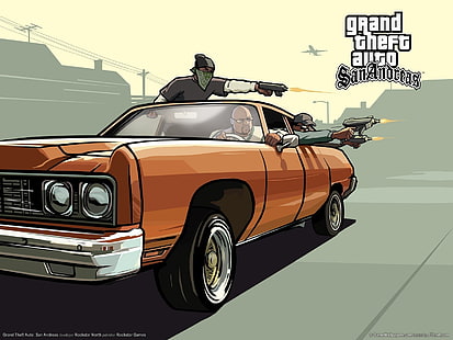 San Andreas Grand Theft Auto digital tapet, Grand Theft Auto, Grand Theft Auto: San Andreas, HD tapet HD wallpaper