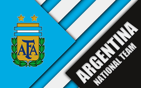 Piłka nożna, reprezentacja Argentyny w piłce nożnej, Argentyna, godło, logo, Tapety HD HD wallpaper