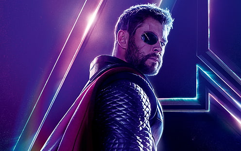 Thor en Avengers Infinity War Chris Hemsworth 4K 8K, Infinity, Thor, Avengers, Chris, Hemsworth, War, Fondo de pantalla HD HD wallpaper
