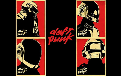 Daft Punk album cover, music, poster, Daft Punk, HD wallpaper HD wallpaper