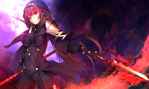 женски Lancer аниме, Fate Series, Fate / Grand Order, Anime, Scathach (Fate / Grand Order), Video Game, HD тапет HD wallpaper