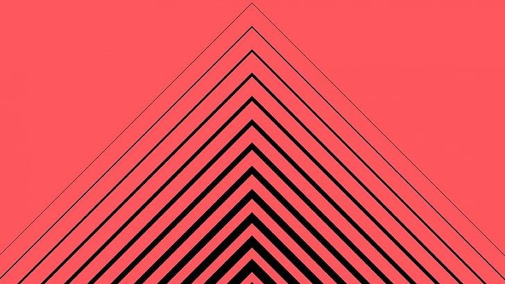 minimalizm, trójkąt, geometria, Tapety HD