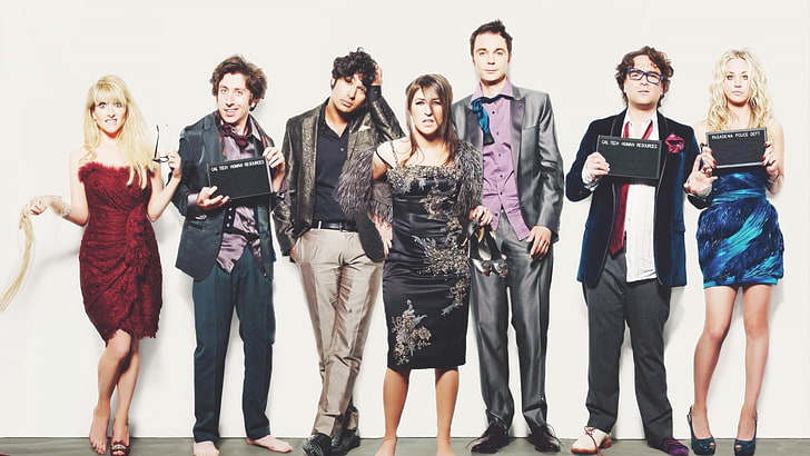 Big Bang Theory filmillustration, The Big Bang Theory, Melissa Rauch, Kaley Cuoco, Mayim Bialik, HD tapet