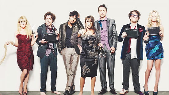 Ilustrasi film Big Bang Theory, Teori Big Bang, Melissa Rauch, Kaley Cuoco, Mayim Bialik, Wallpaper HD HD wallpaper