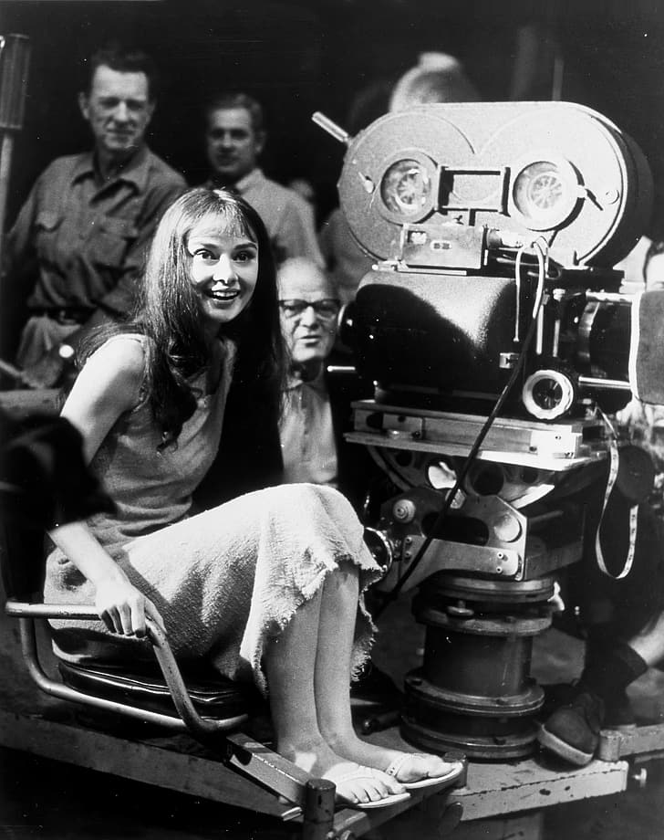 Audrey Hepburn, set cinematografici, Sfondo HD, sfondo telefono