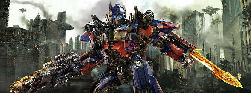 Ilustracja Transformers Optimus Prime, Optimus Prime, Transformers 3 Dark of the Moon, Transformers 3 Dark side of the moon, Tapety HD HD wallpaper