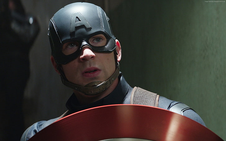 Крис Эванс-Капитан Америка 3 обои Гражданская война, HD обои