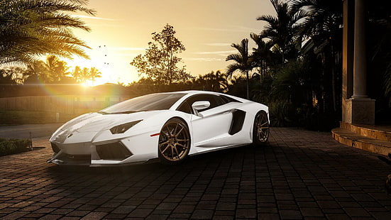 Lamborghini, beyaz spor araba, araba resimleri, ultra HD, lamborghini, beyaz spor araba, araba resimleri, ultra hd, HD masaüstü duvar kağıdı HD wallpaper