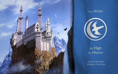 Game of Thrones House Arryn the Eyrie Castle, HD tapet HD wallpaper