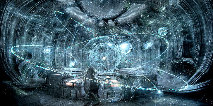 Espacio Planeta Sci Fi Obras De Arte Conjunto de 8 No5 flexible imanes para refrigerador de ciencia ficción