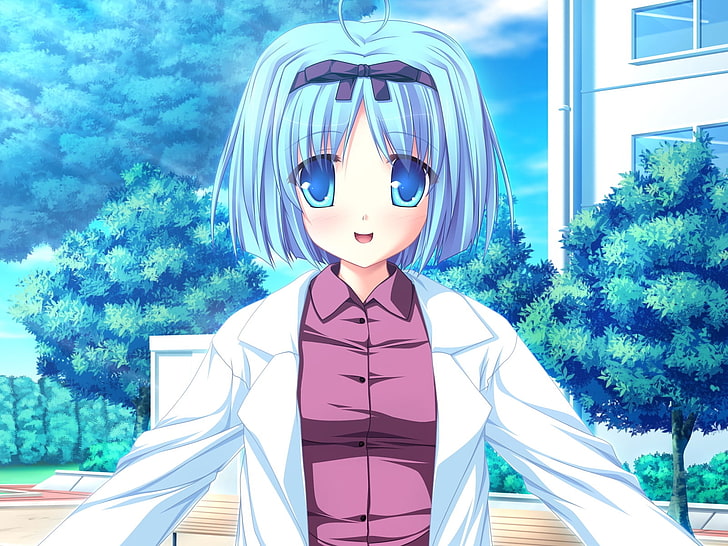 personagem de anime feminino, tenmaso, magus tale, kujou yuuka, menina, sorriso, roupão de banho, HD papel de parede