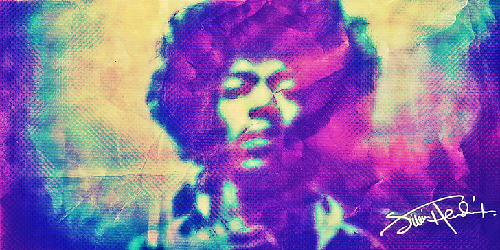 Jimmi Hendrix portrait, Hendrix, Hendricks, Jimi, Fond d'écran HD