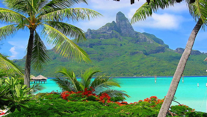 Bora Bora Resort Polynésie du Sud 324640, Fond d'écran HD