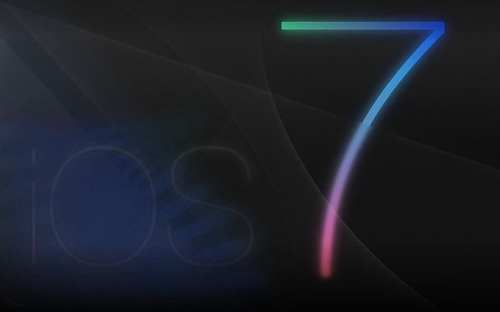 Logo iOS 7, ios 7, apple, ios, Wallpaper HD