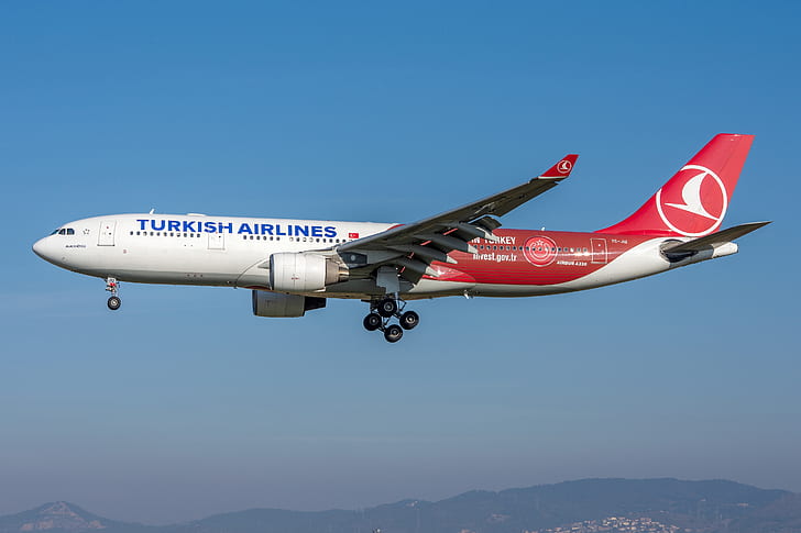 Airbus, A330-200, Turkish Airlines, Fondo de pantalla HD