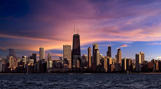 Cidade de Chicago, Illinois, Cidade de Chicago, Illinois, HD papel de parede HD wallpaper