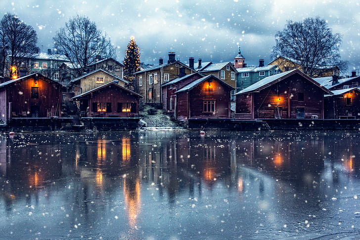 Finlandia, inverno, Sfondo HD