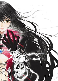 personnage de femme anime portant illustration haut rouge et noir, anime, filles de l'anime, Tales of Berseria, Velvet Crowe, contes de la série, Fond d'écran HD HD wallpaper