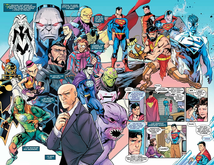 Superman, Bizarro, DC Comics, Darkseid (DC Comics), Lex Luthor, HD wallpaper