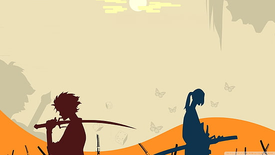 anime wallpaper, Samurai Champloo, samurai, anime, Mugen, Jin, HD wallpaper HD wallpaper