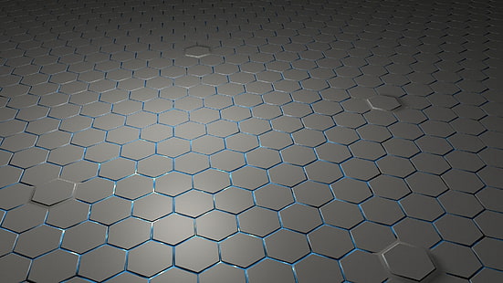 honeycomb, hexagon, mesh, network, pattern, grey, polygon, HD wallpaper HD wallpaper