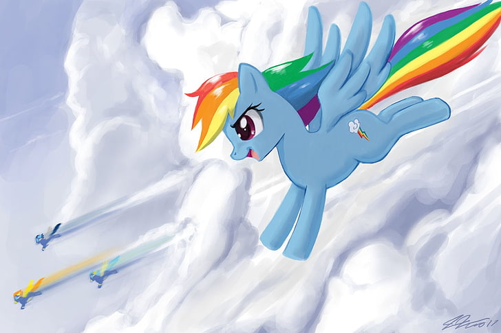 Serie TV, My Little Pony: Friendship is Magic, Rainbow Dash, Sfondo HD