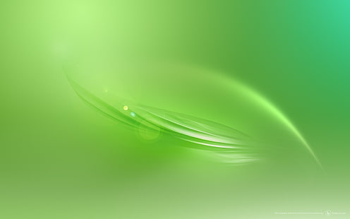 green leaf illustration, green, abstract, HD wallpaper HD wallpaper