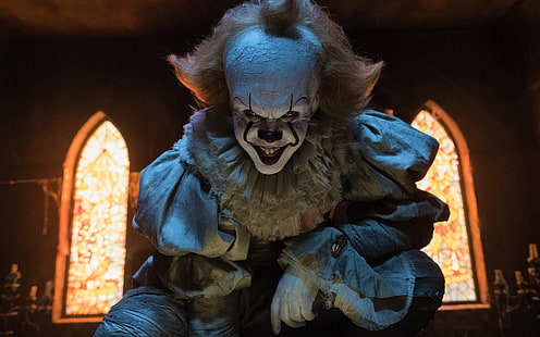 Movie, It (2017), Clown, It (Movie), Pennywise (It), Scary, Stephen King, Sfondo HD HD wallpaper