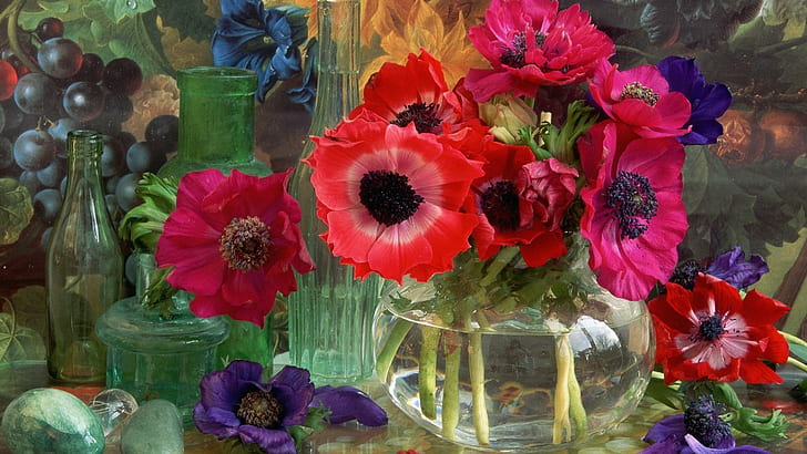 Kwiaty anemony kwiat tła pulpitu, kwiaty, zawilce, tła, pulpit, kwiat, Tapety HD
