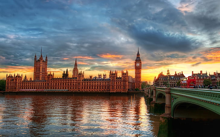 London England, London, England, Dusk, HD wallpaper