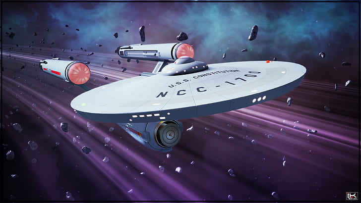 Star Trek, Star Trek: TOS, statek kosmiczny, pojazd, Tapety HD