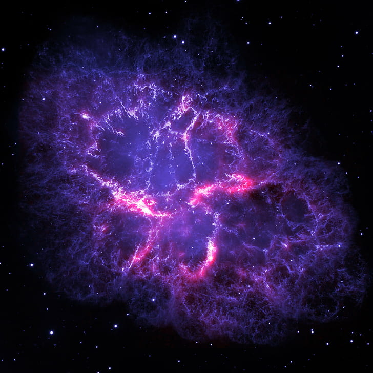 deep space crab nebula, HD wallpaper