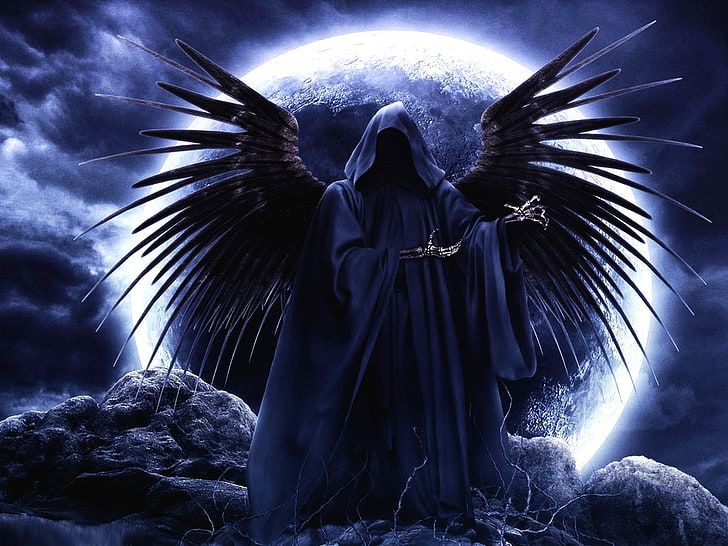 arco angelo clip art, Dark, Grim Reaper, Death, Sfondo HD