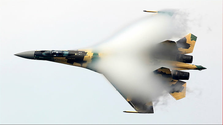 Jet Fighters, Sukhoi Su-35, Angkatan Udara, Pesawat, Militer, Pesawat Terbang, Wallpaper HD