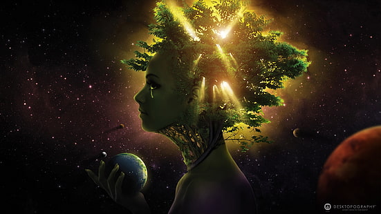 Gaia, Gaia, 3d und abstrakt, HD-Hintergrundbild HD wallpaper