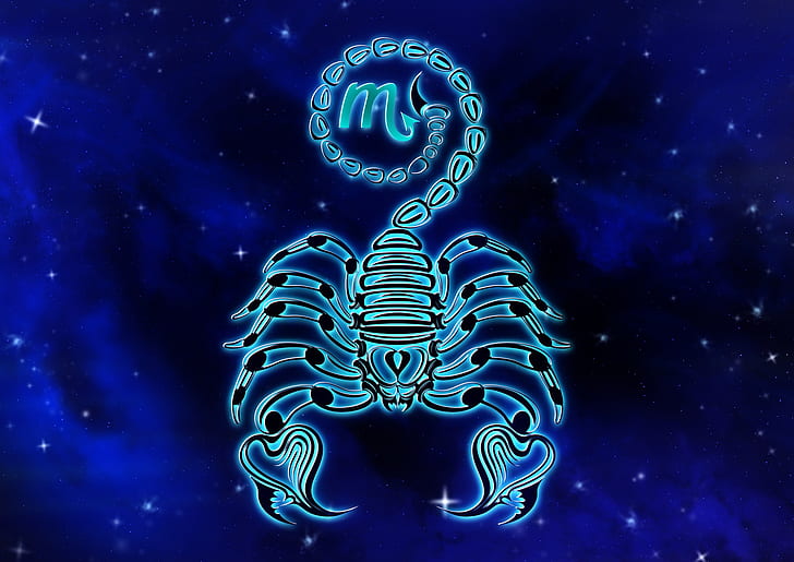 Konstnärlig, zodiak, horoskop, skorpion (astrologi), stjärntecken, HD tapet