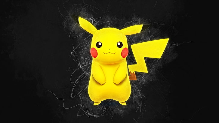 Pikachu illustration, hero, artwork, Pokémon, Super Smash Brothers, Pikachu, HD wallpaper